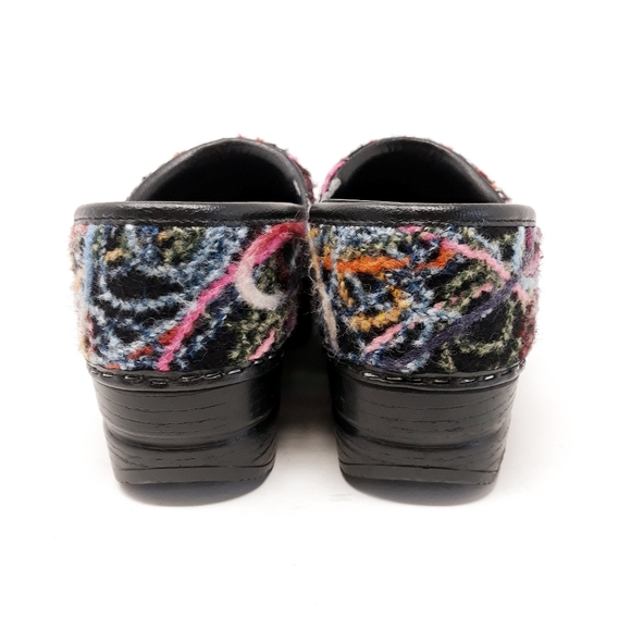 Dansko Confetti Scribble Felted Professional Clogs - Picture 8 of 14